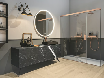 ECLIPSE 05 - Vanity unit with drawers by Gruppo Geromin - view 2